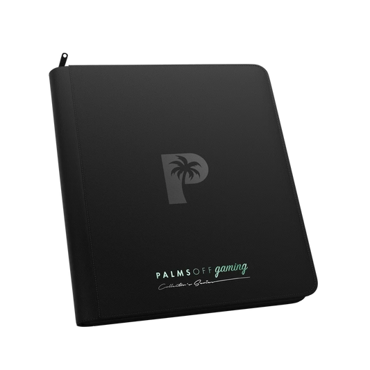 Palms Off Gaming black 12 Pocket Zip Binder