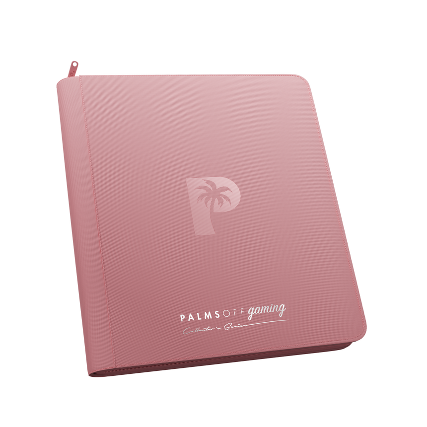 Palms Off Gaming pink 12 Pocket Zip Binder