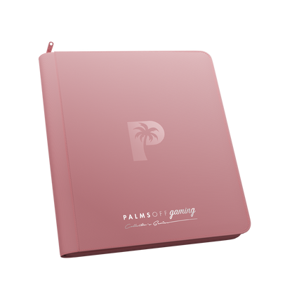 Palms Off Gaming pink 12 Pocket Zip Binder