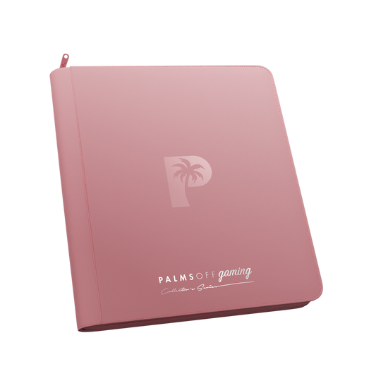 Palms Off Gaming pink 12 Pocket Zip Binder