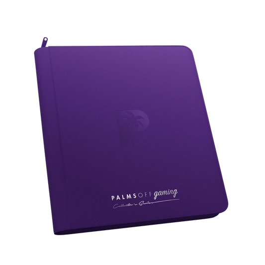 Palms Off Gaming purple 12 Pocket Zip Binder
