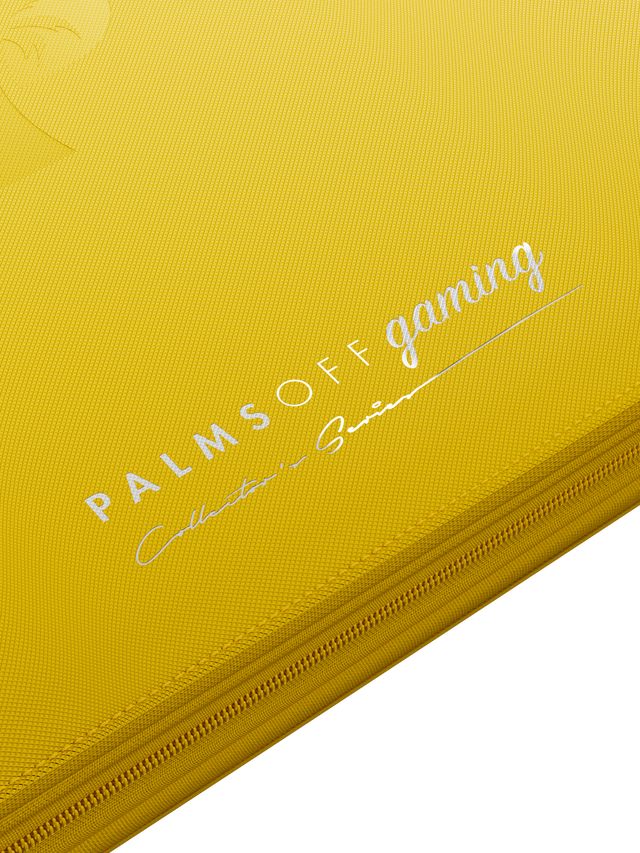 yellow TCG binder for Pokemon MTG and One Piece cards