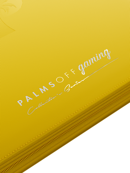 yellow TCG binder for Pokemon MTG and One Piece cards