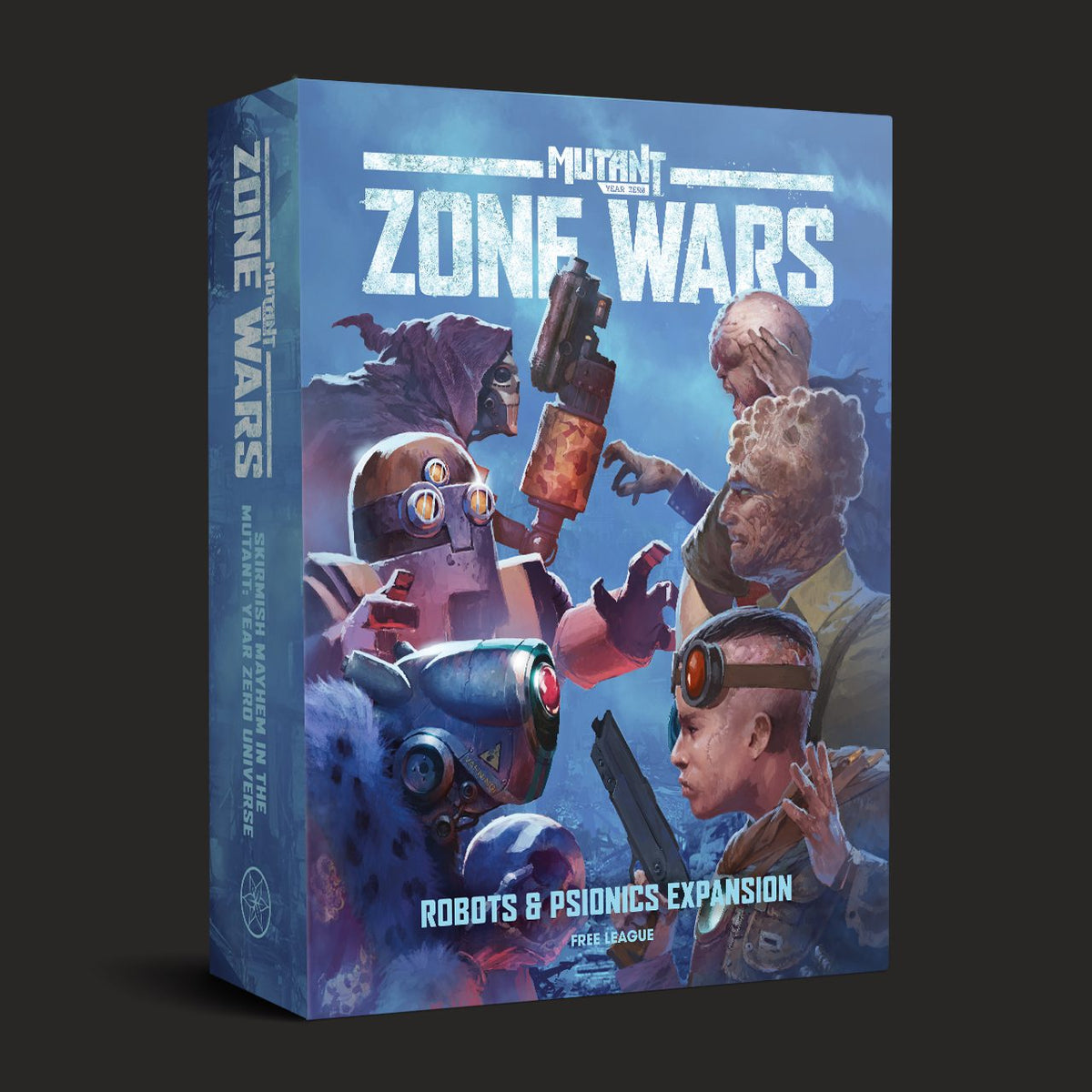 Mutant Year Zero: Zone Wars, Robots & Psionics front cover and product presentation