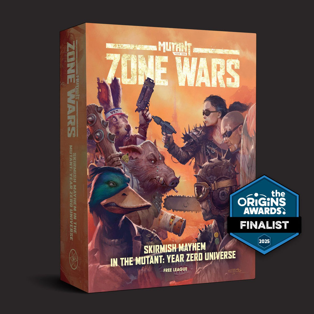 Mutant Year Zero: Zone Wars, Boxed Core Set front cover and product presentation