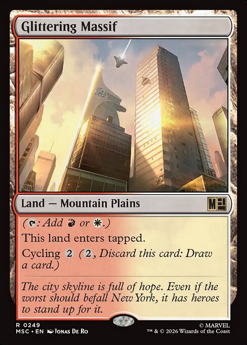 MTG Glittering Massif MSC 249 Regular Surge Foil