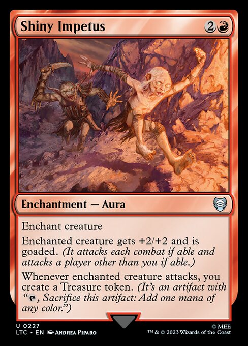 MTG Shiny Impetus LTC 227 Alternate Art Nonfoil