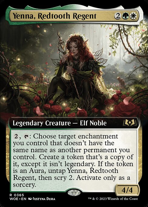 MTG Yenna, Redtooth Regent WOE 365 Extended Art Foil