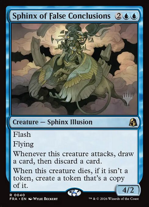 MTG Sphinx of False Conclusions PFRA 040P Promo Pack Foil front