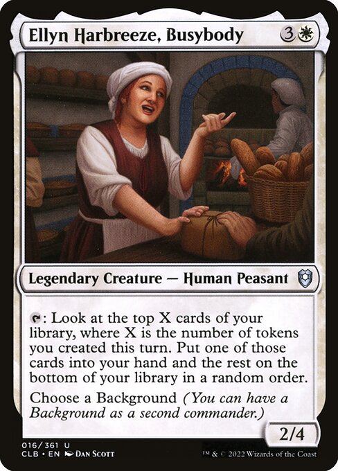 MTG Ellyn Harbreeze, Busybody CLB 016 Regular Nonfoil
