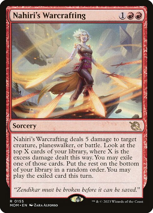 MTG Nahiri's Warcrafting MOM 155 Regular Nonfoil