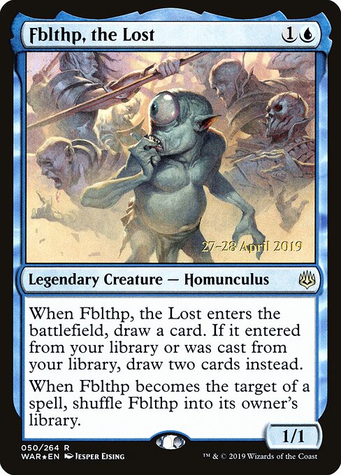 MTG Fblthp, the Lost PWAR 050S Prerelease Promo Foil front