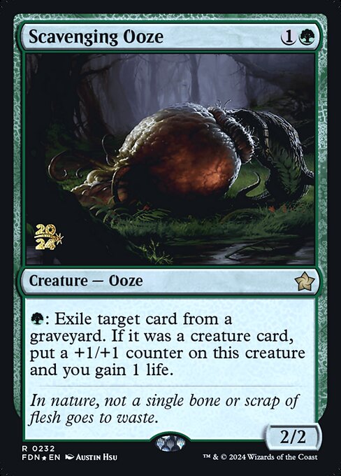 MTG Scavenging Ooze PFDN 232s Prerelease Foil