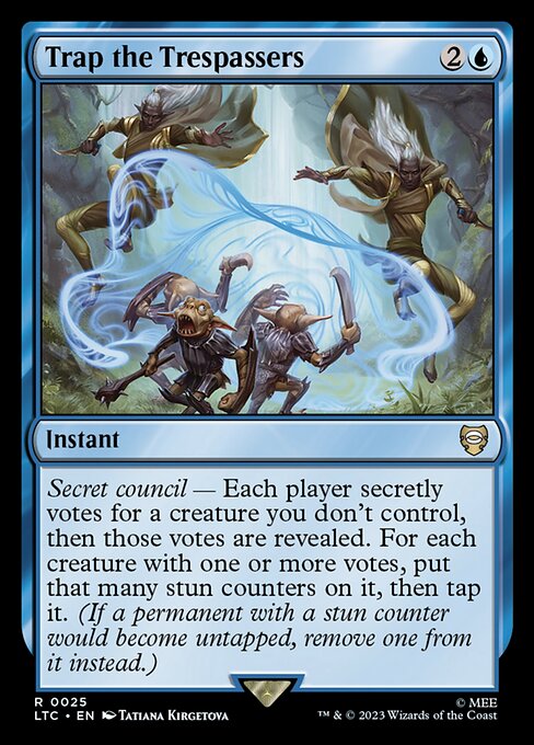 MTG Trap the Trespassers LTC 025 Regular Nonfoil