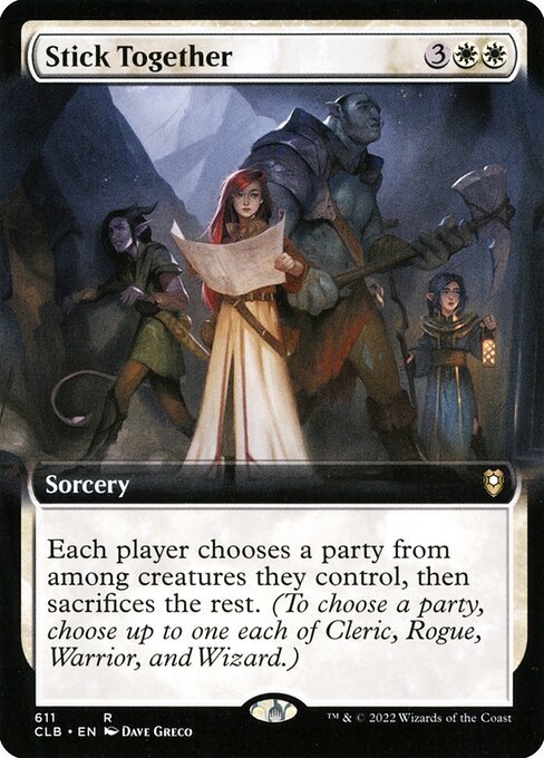 MTG Stick Together CLB 611 Extended Art Nonfoil