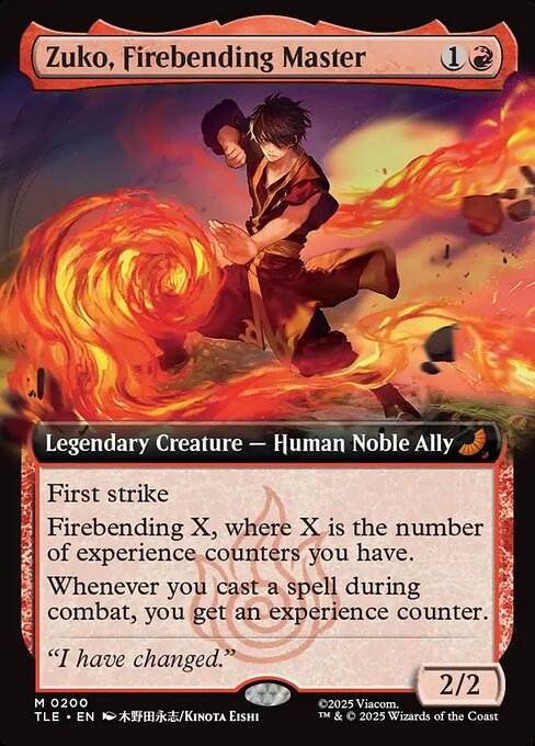 MTG Zuko, Firebending Master [TLE 200] Nonfoil
