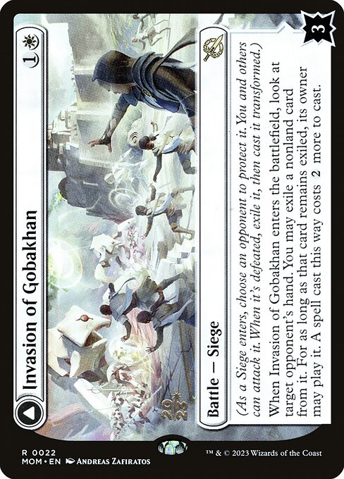 MTG Invasion of Gobakhan // Lightshield Array PMOM 022s Prerelease Foil