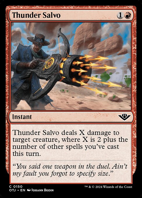 MTG Thunder Salvo OTJ 150 Regular Foil