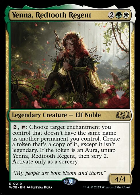 MTG Yenna, Redtooth Regent PWOE 219p Promo Pack Foil