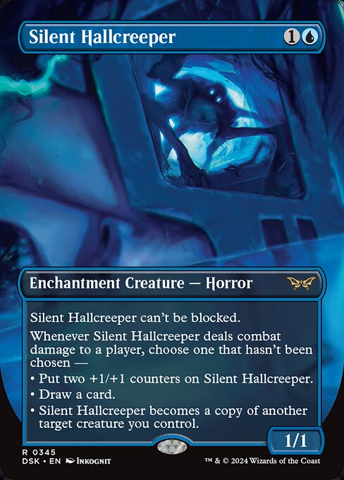 MTG Silent Hallcreeper DSK 345 Mirror Monster Foil