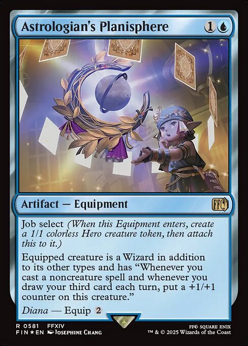 MTG Astrologian's Planisphere FIN 581 Alternate Art Surge Foil