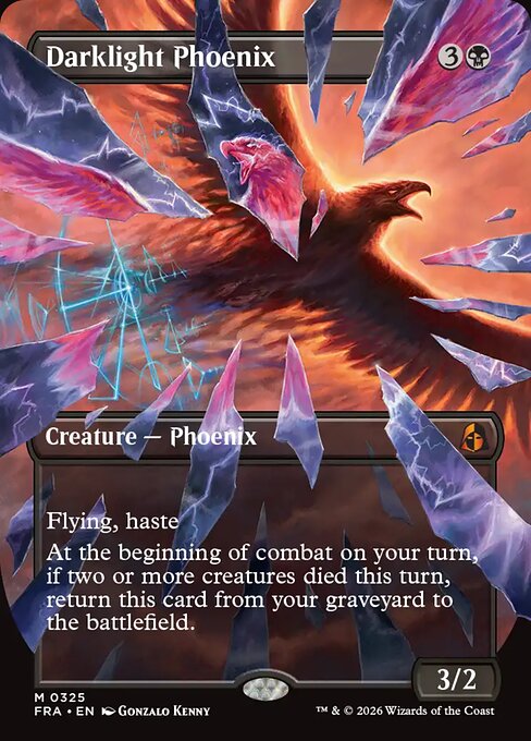 MTG Darklight Phoenix FRA 325 Shattered Mirror Nonfoil front