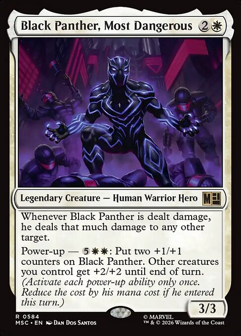 MTG Black Panther, Most Dangerous MSC 584 Regular Nonfoil