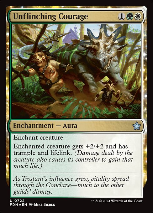 MTG Unflinching Courage FDN 722 Starter Collection Foil