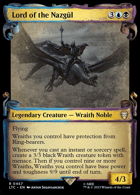 MTG Lord of the Nazgûl LTC 467 Alternate Art Nonfoil