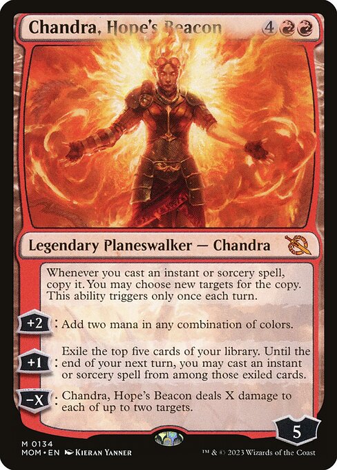 MTG Chandra, Hope's Beacon MOM 134 Regular Foil