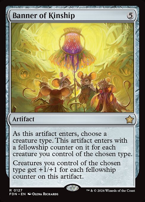 MTG Banner of Kinship FDN 127 Regular Foil