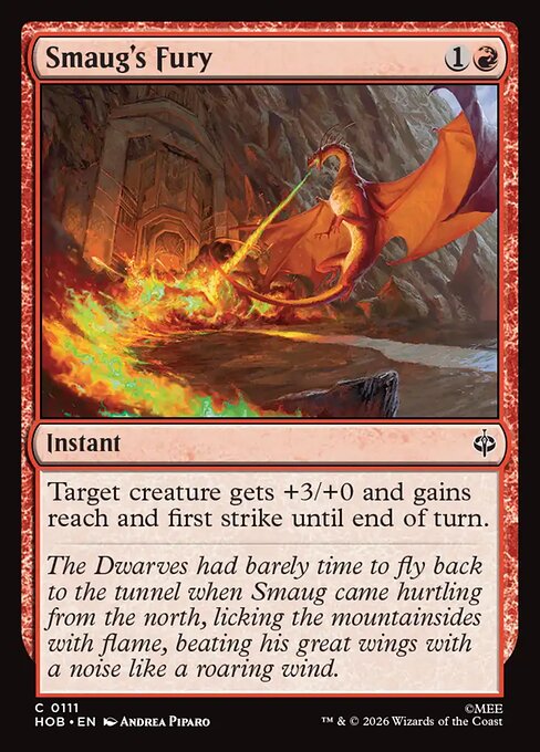 MTG Smaug's Fury HOB 111 Regular Foil