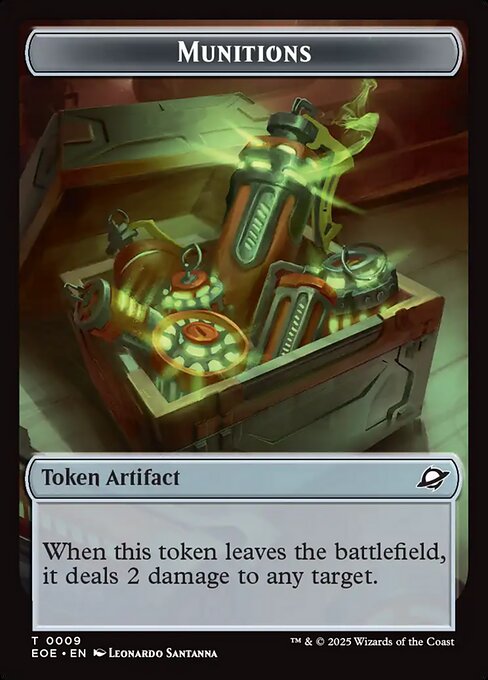 MTG Munitions Token EOE 009 Token Nonfoil