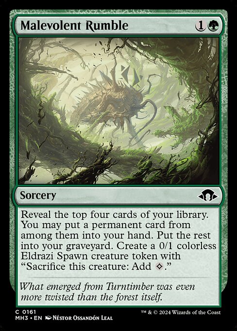 MTG Malevolent Rumble MH3 161 Regular Foil