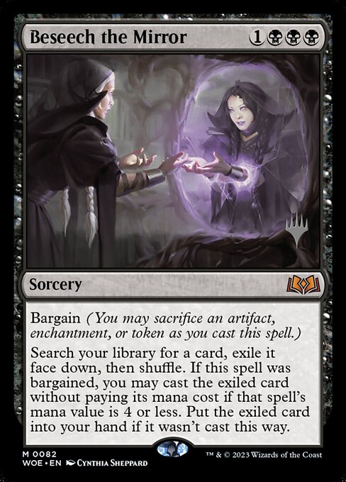 MTG Beseech the Mirror PWOE 082p Promo Pack Foil