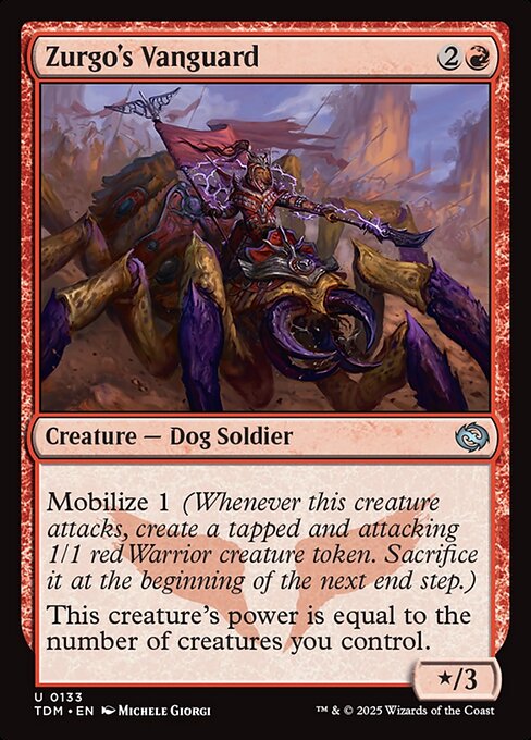 MTG Zurgo's Vanguard TDM 133 Regular Foil