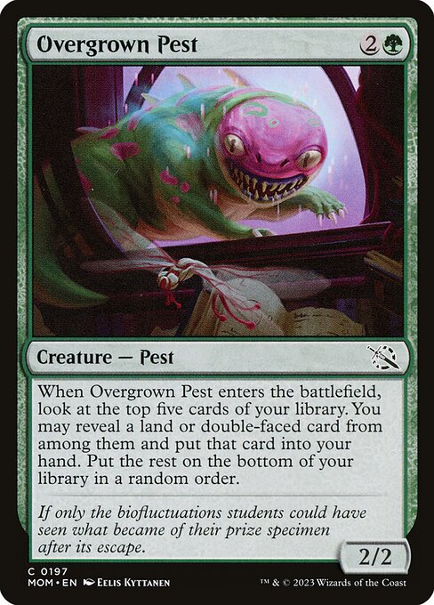 MTG Overgrown Pest MOM 197 Regular Nonfoil
