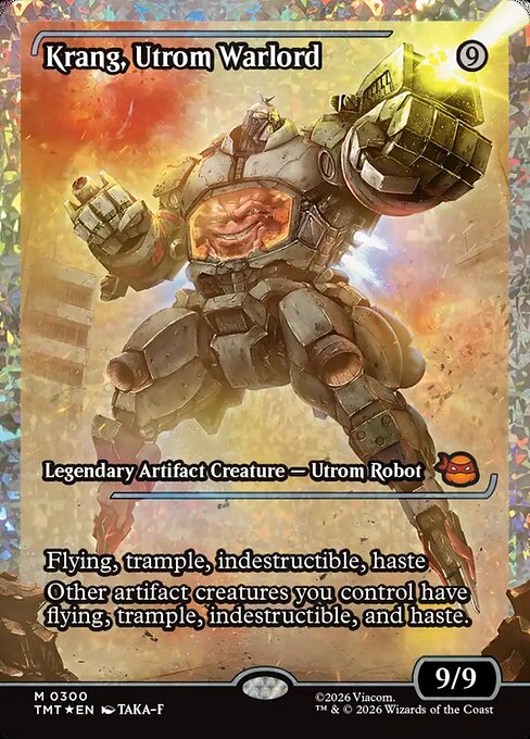 MTG Krang, Utrom Warlord TMT 300 Japan Showcase Fracture Foil