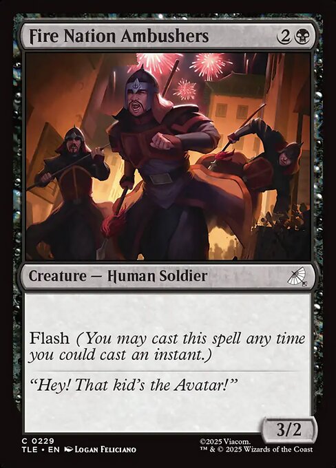MTG Fire Nation Ambushers [TLE 229] Nonfoil