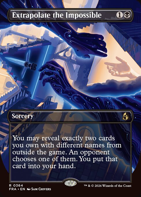 MTG Extrapolate the Impossible FRA 364 Braintwister Series Foil front