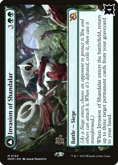 MTG Invasion of Shandalar // Leyline Surge PMOM 193s Prerelease Foil