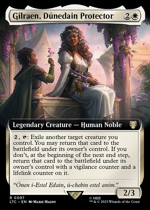 MTG Gilraen, Dúnedain Protector LTC 097 Extended Art Nonfoil
