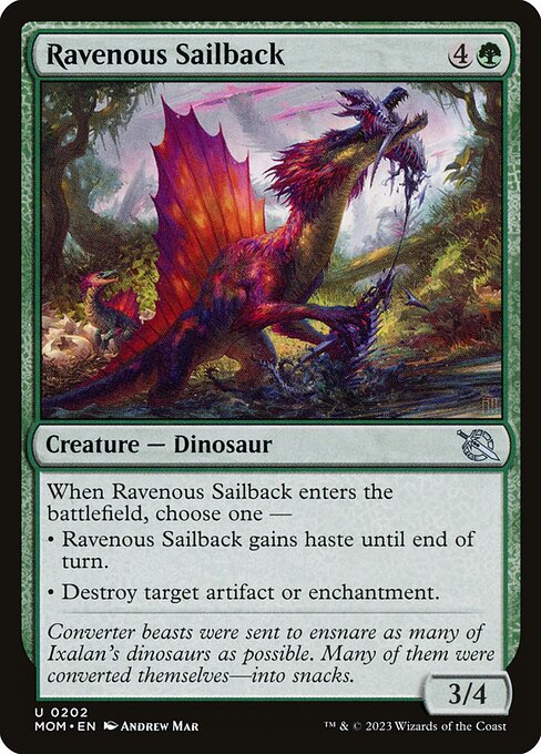 MTG Ravenous Sailback MOM 202 Regular Foil