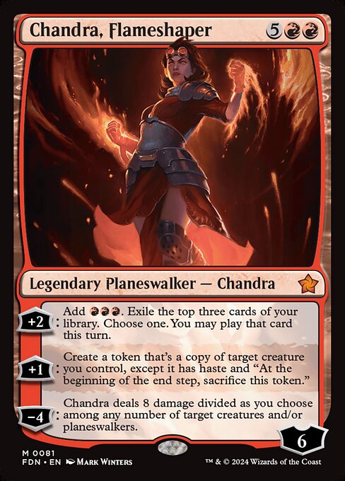 MTG Chandra, Flameshaper FDN 081 Regular Foil