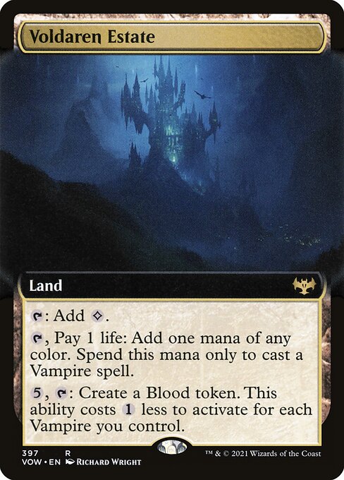 MTG Voldaren Estate VOW 397 Extended Art Foil front