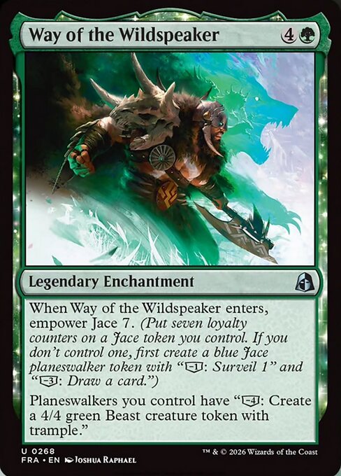 MTG Way of the Wildspeaker FRA 268 Standard Nonfoil front