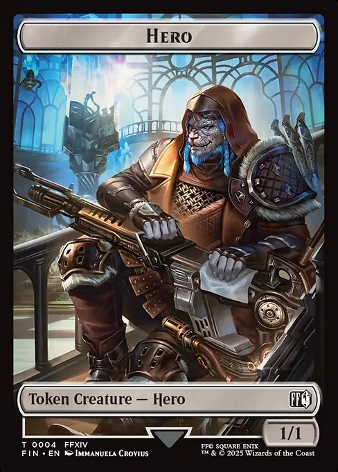 MTG Hero Token FIN 004 Token Foil