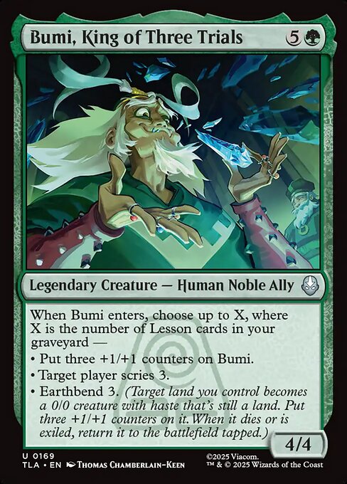 MTG Bumi, King of Three Trials TLA 169 Regular Nonfoil