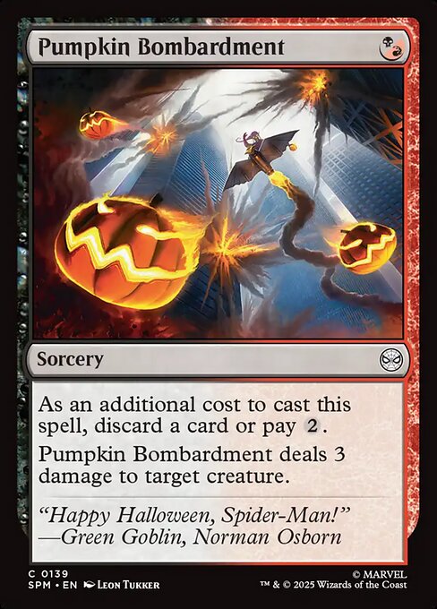 MTG Pumpkin Bombardment SPM 139 Regular Nonfoil