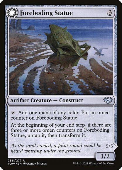 MTG Foreboding Statue // Forsaken Thresher VOW 256 Standard Nonfoil front